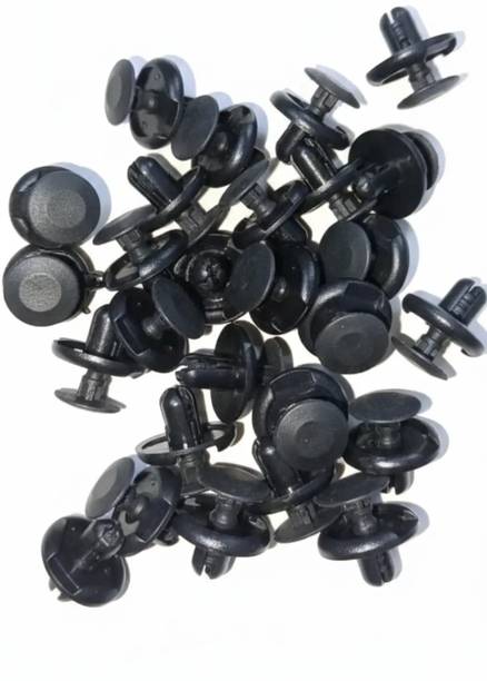MUVIX 7mm Universal Plastic Screw Clips for Car Bumper Mudguard(Pack of 25) Fastener