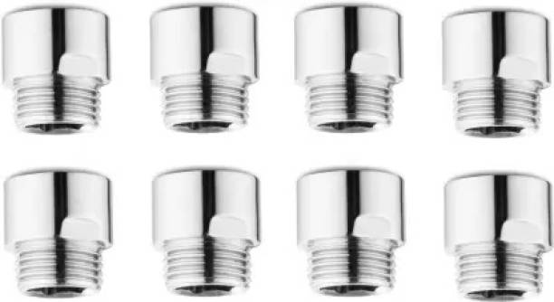 NEELKUND Stainless Steel Extension Nipple 1.5 Inch - (Pack Of 8) Faucet Mount