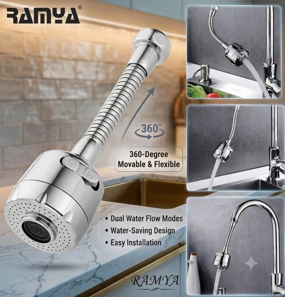 Ramya 360 Degree Rotatable Saving Tap Aerator Premium Quality Faucet Extension Faucet Arm