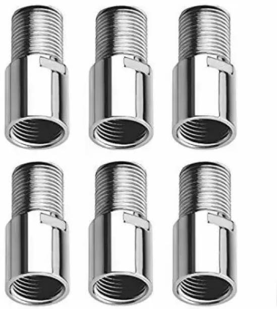 NEELKUND Stainless Steel Extension Nipple 2Inch - (Pack Of 6) Faucet Mount