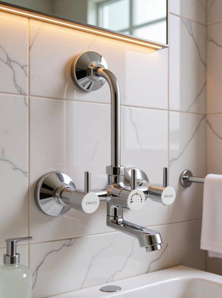 ENICET wall mixer for bathroom, water mixer for bathroom, wall mixer 2 in 1, Wall Mixer Faucet