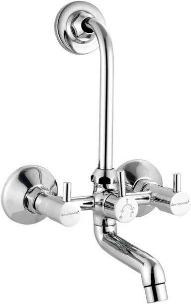 एनाटोमिक्स Wall Mixer 3 in 1 Hot and Cold Mixer Provision for Over Head Shower OREO नल
