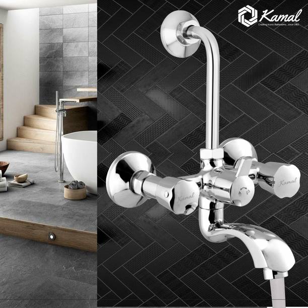 KAMAL Wall Mixer Contessa Neo Hi Flow 31mm Cartridge (With Provision for Overhead Full Brass Premium Conventional Design | German Tech Aerator Mixer Faucet