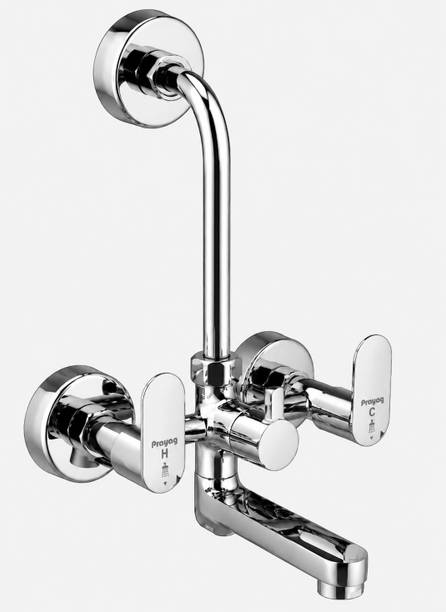 Prayag L-Bend Wall Mixer with flange for Bathroom, Aspire Series Wall Mixer Faucet
