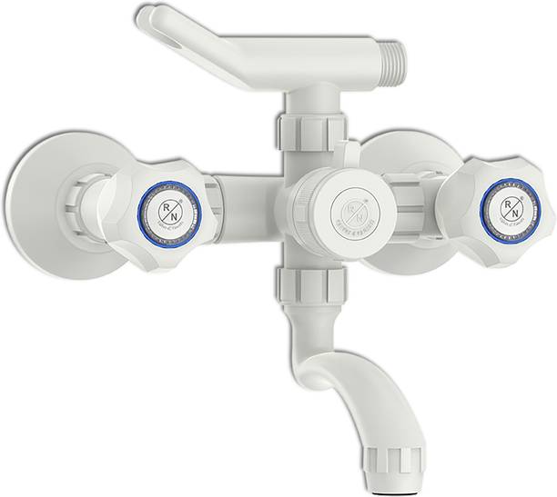 RN PTMT Wall Mixer Telephonic with Crutch Faucet for Bathroom |M-Series| Pack of 1 Wall Mixer Faucet