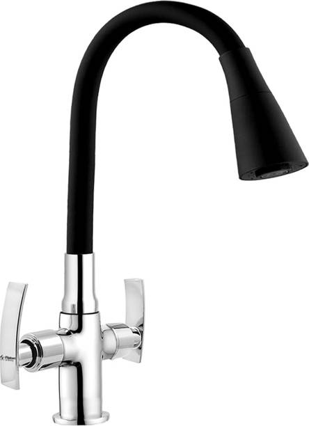 Flipkart SmartBuy CSCHM315-Desire Center Hole Sink Mixer with Black Flexible Spout & Dual Flow Spray Tap Wall Mixer Faucet