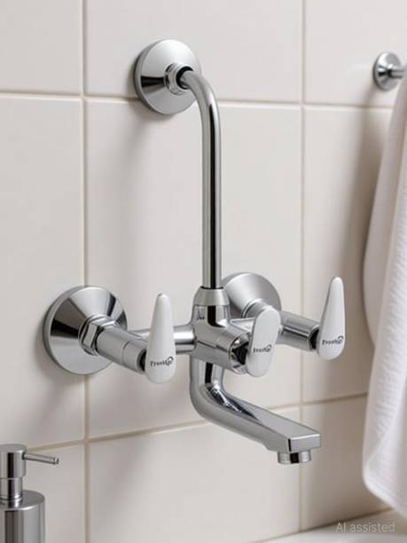 Prestige For Bathroom Chrome Silver plated Mixer Faucet For Bathroom Chrome Silver plated Mixer Faucet Wall Mixer Faucet