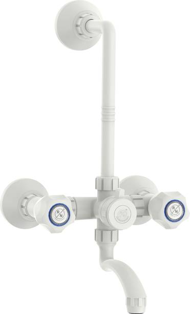 RN PTMT Wall Mixer with L-Bend Faucet for Bathroom |M-Series Collection| Pack of 1 Wall Mixer Faucet