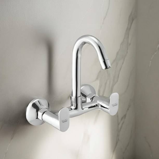 स्पाजिओ Opal Brass Heavy Hot & Cold Kitchen Sink Mixer Tap With 360 Degree Rotational Spout For Kitchen Sink किचन मिक्सर नल