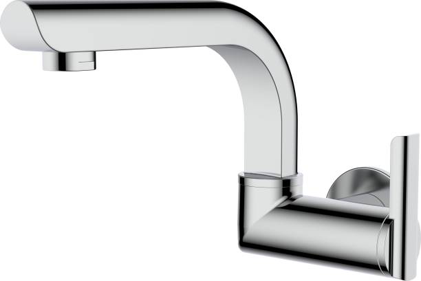 DULCET Kitchen Sink Cock/Tap with Swinging/Movable Spout Chrome Plated Brass (360 Degree Rotating/Moving)Use For Kitchen Sink/Wash Basin PN101-09 Bib Tap Faucet