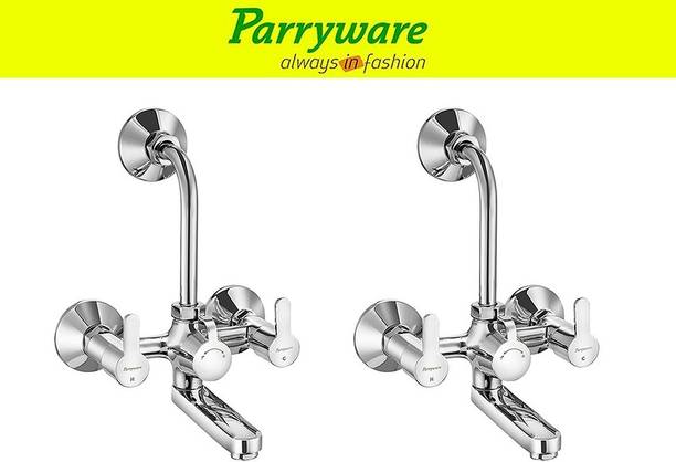 Parryware Claret Wall Mixer 2 in 1 Hot and Cold water set of 2 pic Wall Mixer Faucet 0096 Wall Mixer Faucet