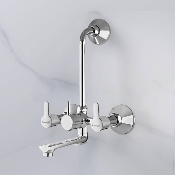 Prestige Wall Mixer - Admire (With L-Bend) Hot and Cold Shower Mixer| Sturdy Brass Build | Easy to use click fitting Wall Mixer Faucet