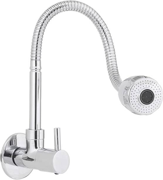 Oleanna Flora (Brass) Kitchen Spray Spout Flexible Sink Cock with Flange Pillar Tap Faucet