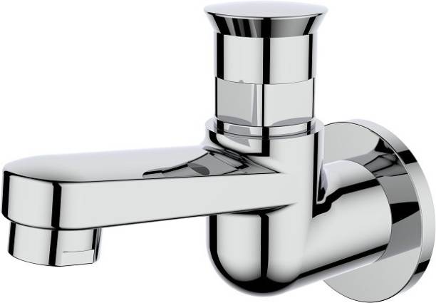 DULCET Push Type Brass Cock Bib Tap (Pack of 1)Soft Water Taps Chrome Plated Brass Tap for Bathroom &amp; KitchenTaps ST114-030 Push Cock Faucet