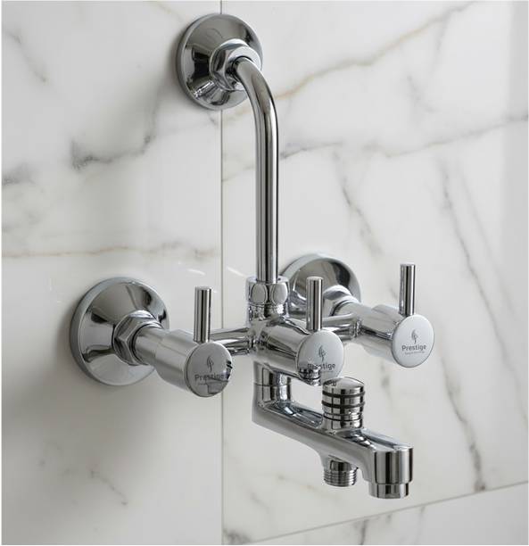 Prestige Dove Telephonic 3 in 1 Wall Mixer Chrome Plated Tap Brass Wall Mixer Faucet