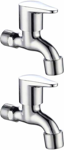 SmartBath Stainless Steel Bib Cock Tap for Bathroom Kitchen Chrome Plated (2) Bib Tap Faucet