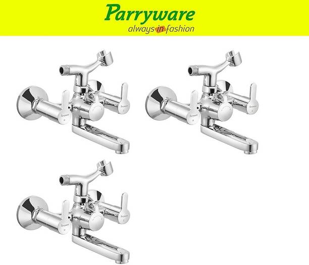 Parryware Claret Wall Mixer with Crutch for hand shower set of 3 Pic Faucet 1538 Wall Mixer Faucet