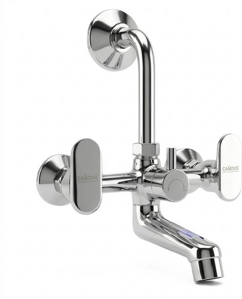 Sanova by SANOVA OPAL Brass Wall Mixer Faucet for Bathroom | Hot & Cold Water Mixer Tap Wall Mixer Faucet