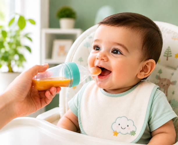 Shudhalp Premium Silicone Baby Food Feeder  - Food Grade Silicone