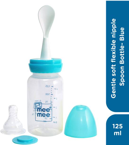 MeeMee Baby bottle gentle, flexible nipple BPAfree food grade polypropylene material  - Silicone