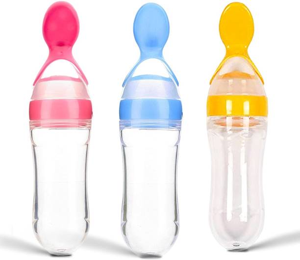 FRAIVIKO Baby Food Feeding Spoon Ultra Soft Silicone for Cereals  - Sillicone