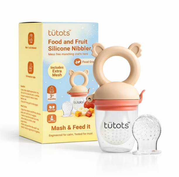 tutots Fruit & Food Nibbler with Extra Mesh, Soft pacifier & Feeder  - 100% PP, Silicone