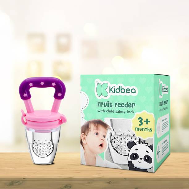 KIdbea Silicone Food/Fruit Nibbler with Extra Mesh, Soft Pacifier Feeder