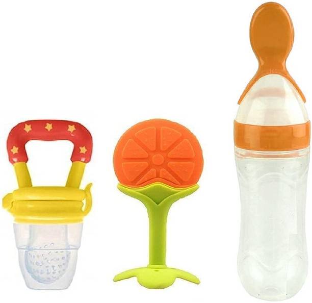 Cuteably Silicone Baby fruit Feeder/BPA Free/Food Feeder/Silicone Food Nibbler/ Baby Soother Feeder Feeder
