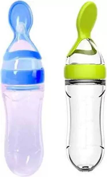 Radiant Fashion World New Baby Fedding Utensils Combo of Milk bottle,Feeder,Teether for Baby Care.  - Plastic, Silicon