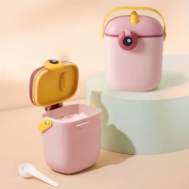 TONY STARK Baby Travel Formula Dispenser with Handle & Scoop, Milk Powder Storage Box  - Plastic