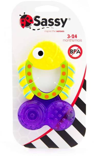 Jongen en Meisje Teething Tail Fish Teether For Kids  - Silicon & Plastic