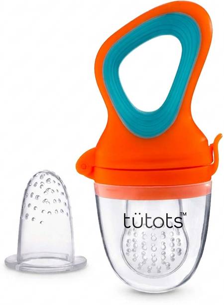 tutots Rabbit Silicone Food and Fruit Nibbler with Extra Mesh Soft Pacifier and Feeder  - Silicone, Polypropylene