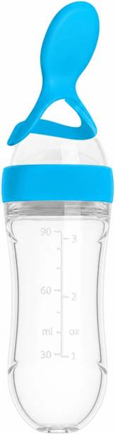 Tinny Mall Baby Feeding Bottle with Spoon | Silicon Baby Feeding Set for Newborn & Toddler  - Silicone