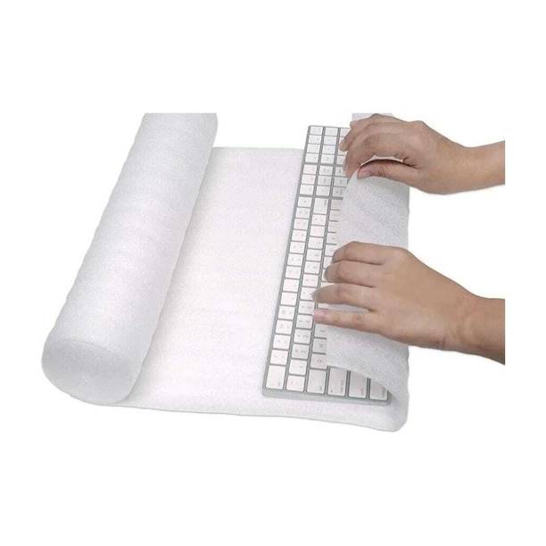 Pack Safe Foam Sheet 45 Ft L x 1.5 Ft W 3 Mm Thickness Used For Packing Fragile Products Felt Sheet