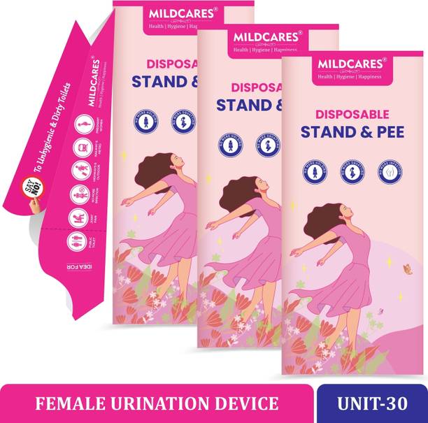 MILDCARES Disposable Stand and Pee Female Urination Device(Pack of 3) Disposable Female Urination Device