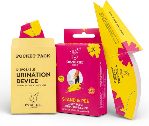cosmic chic Stand & Pee for Women | Travel Hygiene | No Toilet Contact Disposable Female Urination Device
