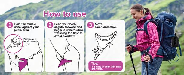 Be Bodywise WomenOutdoorStandingPeeDevice Reusable Female Urination Device