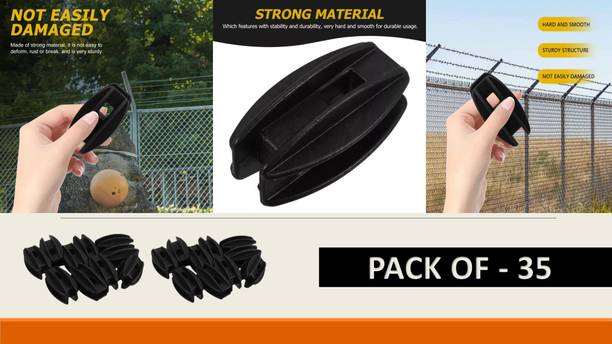 TREDWERE Insulator Solar Fence Energizer Zatka Machine (Pack of 35) Polypropylene Fence Post