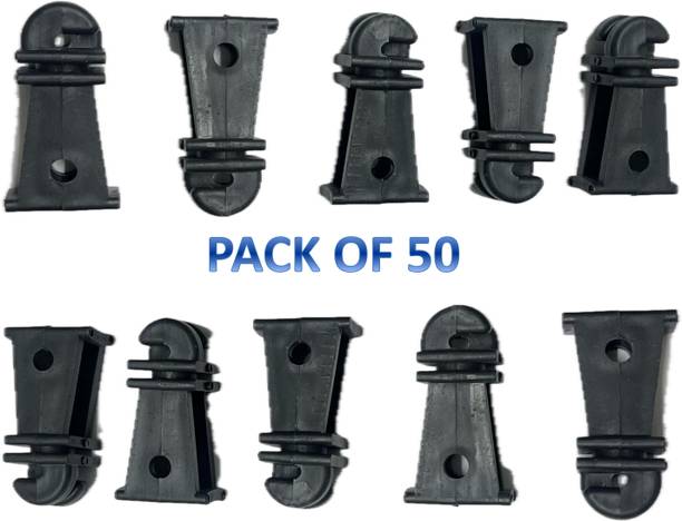 TREDWERE solar fencing insulator|zatka machine insulator for fence pack of 50 Polypropylene Fence Post