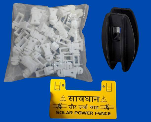 divine Monk insulator set (200 white insulator , 50 croner , warning board)06 Plastic Fence Post