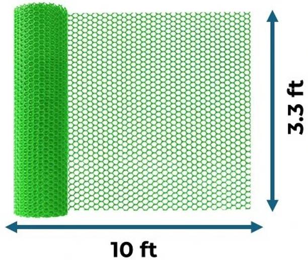 LifeKrafts PVC Fence Mesh Roll 3.3FTx10FT –Ideal for Garden, Balcony, Pet Barrier, Durable Polypropylene Fence Post