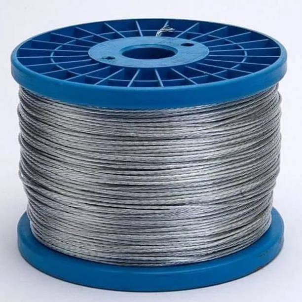 SANA SANIYA PRODUCTS Fencing Wire(5Kg Boundary Wire 1.5 MM (Silver) 500 METER Plated Fence Post