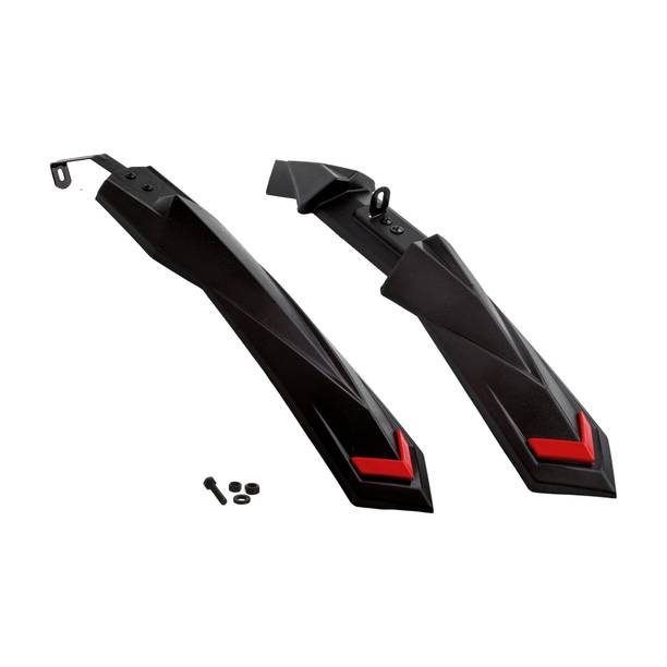 Dark Horse Bicycle MX2 Mudguard Fits 24",26", In Built Carrier Cycles, NEW Metal Clip Model Clip-on Front & Rear Fender