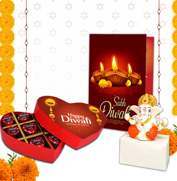 Midiron Diwali Celebration Chocolate Gift | Elegant Festive Hamper of Sweet Treats Assorted Gift Box
