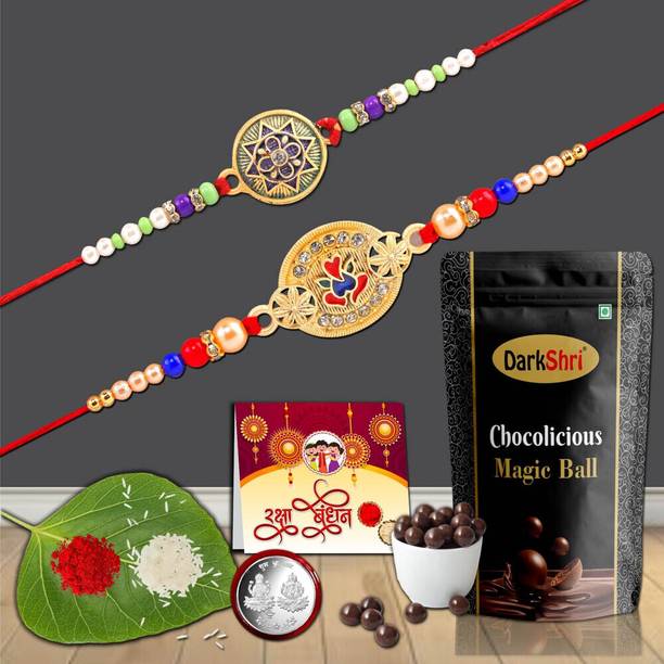 Anshri 13*26.p Rakhi ComboRakhi - Set of 2 Assorted Gift Box