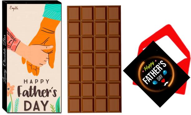 Expelite Happy fathers day Gift online - 100 grams - Chocolate gift for papa on fathers day Festive Paper Gift Box
