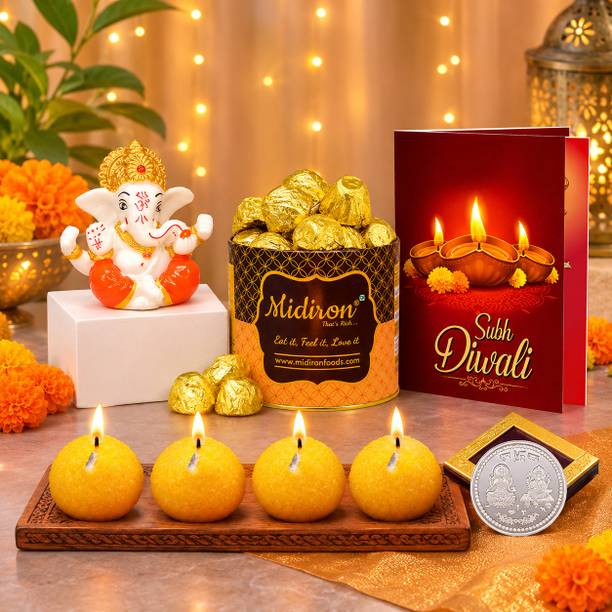 Midiron Luxury Diwali Chocolate Hamper - Corporate Gift for Clients and Loved Ones Assorted Gift Box