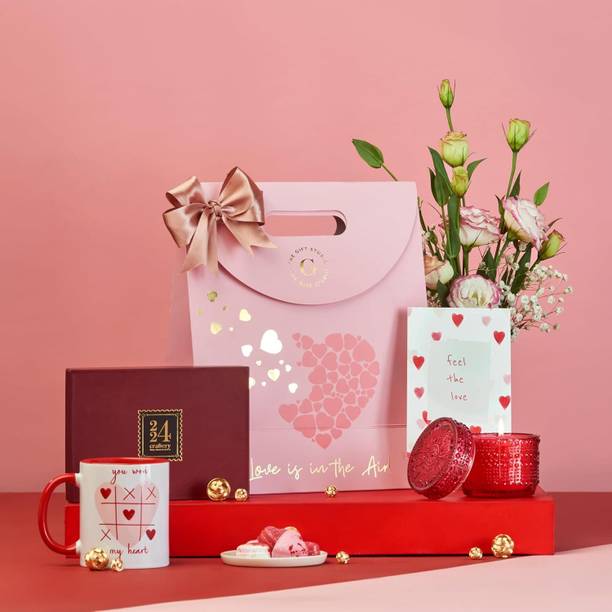 The Gift Studio The Ultimate Valentine’s Goodie Bag – Romantic Valentine’s Day Hamper Assorted Gift Box