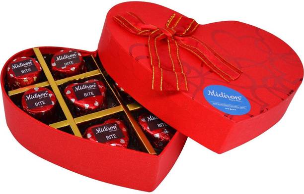 Midiron Chocolate Gift Box, Milk Chocolate box for Valentine’s Day, Birthday, Anniversary Paper Gift Box