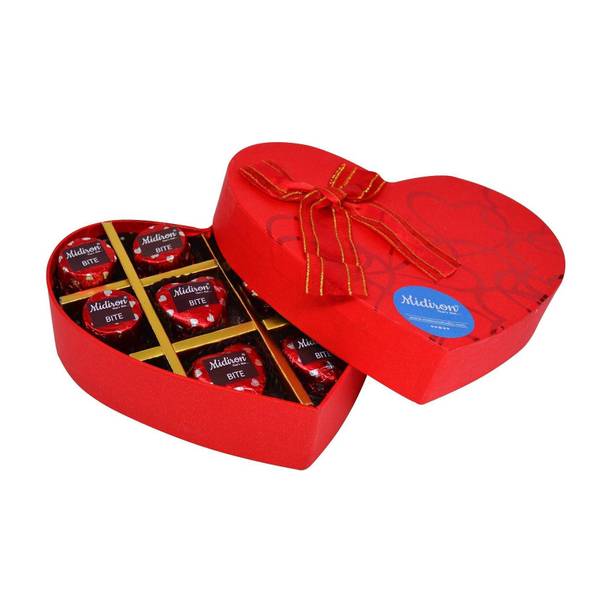 Midiron Chocolate Gift Box, Milk Chocolate box for Valentine’s Day, Birthday, Anniversary Paper Gift Box